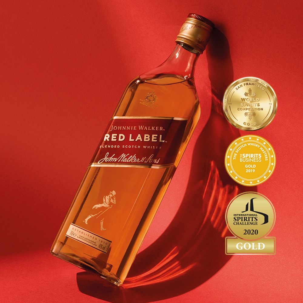WHISKY ESCOCES JOHNNIE WALKER RED LABEL 1 LITRO