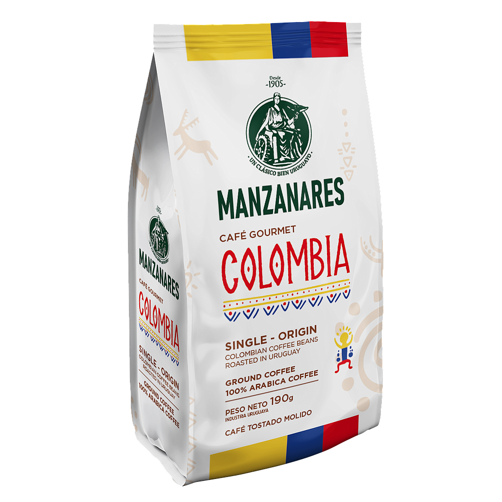 CAFE TOSTADO MOLIDO MANZANARES COLOMBIA 190 GRAMOS