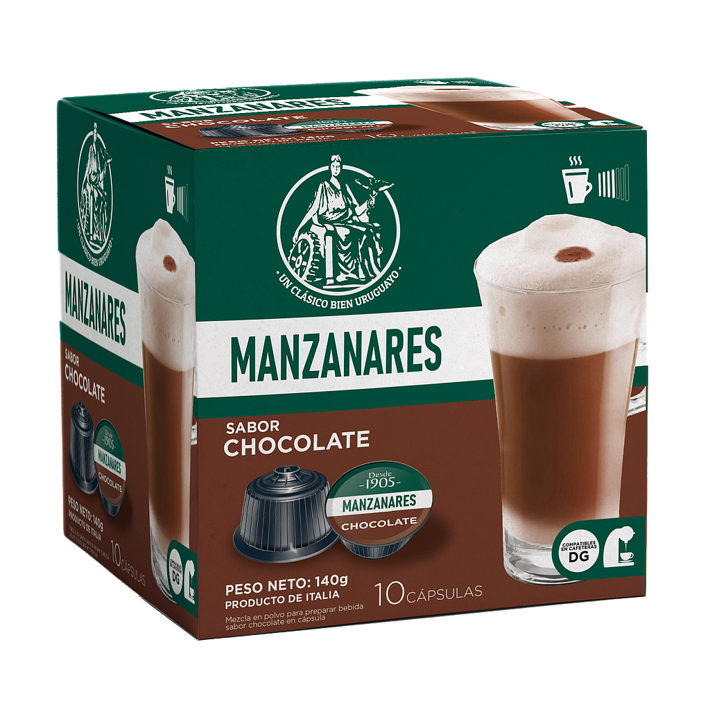 CAPSULAS MANZANARES CAFE CHOCOLATE 10 UNIDADES