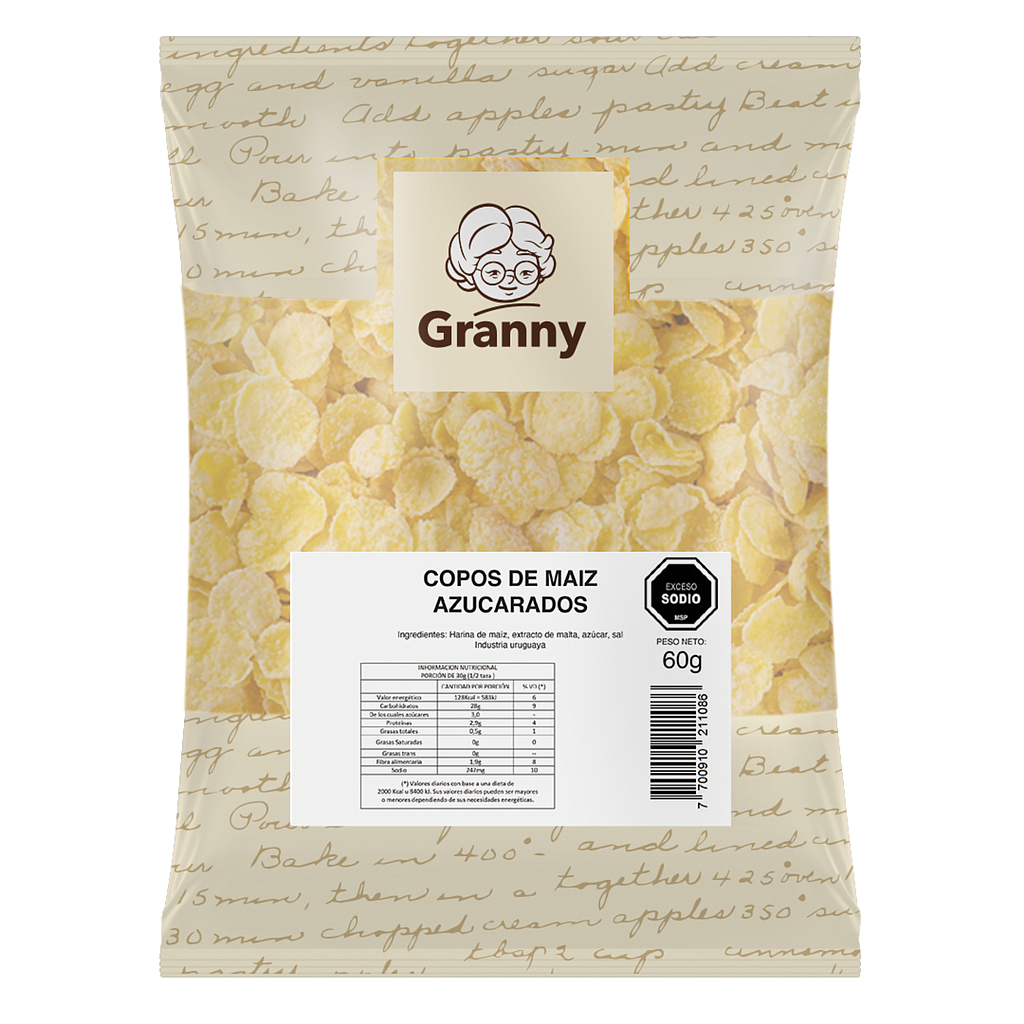 CEREALES DE MAIZ GRANNY AZUCARADOS 60 GR