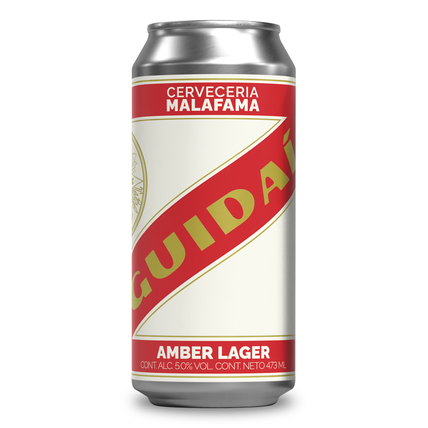 CERVEZA MALAFAMA GUIDAI AMBER LAGER 473 ML