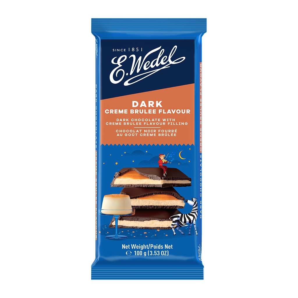 CHOCOLATE E.WEDEL RELLENO CREMA BRULEE 100 GRAMOS