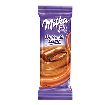 CHOCOLATE MILKA DULCE DE LECHE 135 GRAMOS