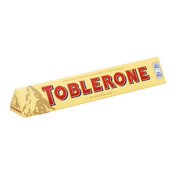 CHOCOLATE SUIZO TOBLERONE 100 GRAMOS