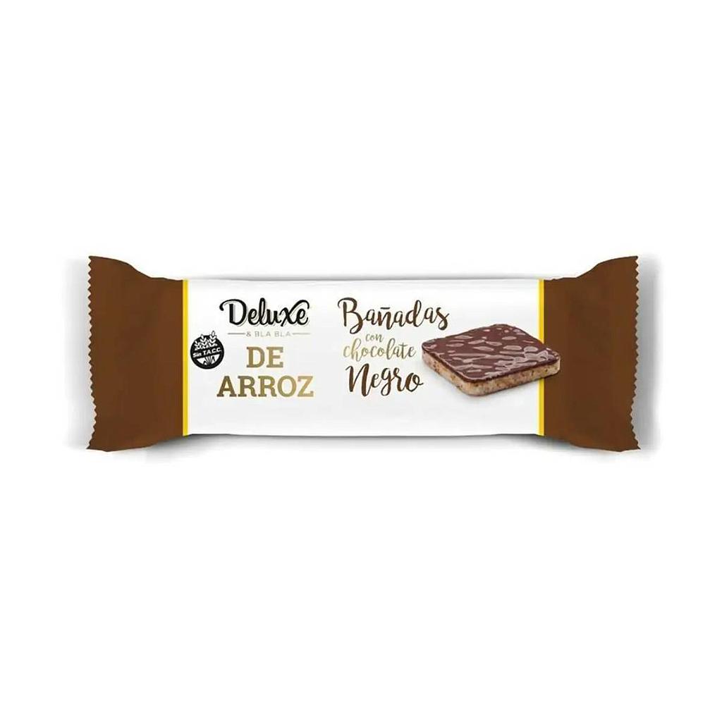 GALLETA DE ARROZ DELUXE BAÑADA EN CHOCOLATE AMARGO SIN GLUTEN 115 GRAMOS