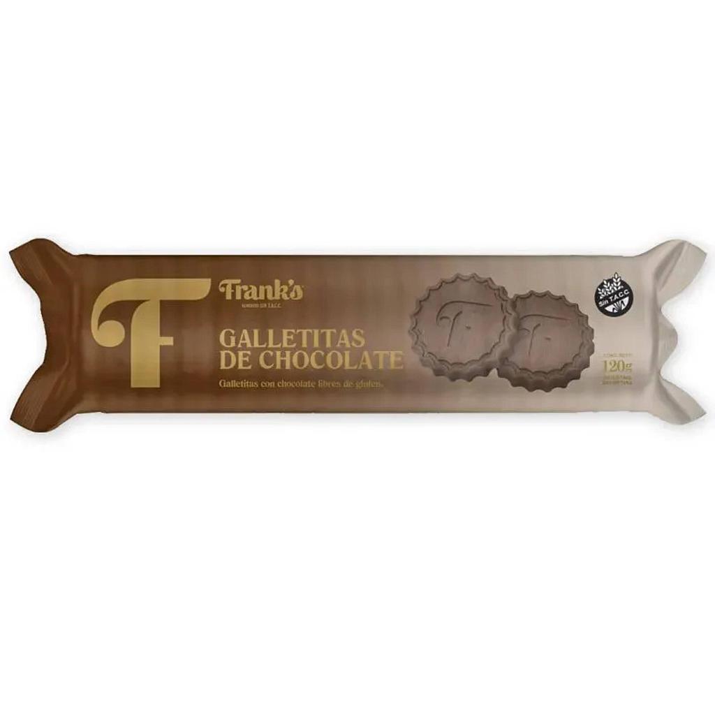 GALLETA FRANK'S CHOCOLATE  SIN GLUTEN 120 GRAMOS