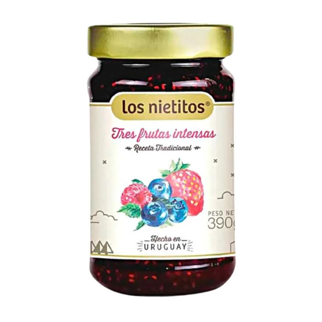 MERMELADA DE TRES FRUTAS INTENSA LOS NIETITOS 390 GRAMOS