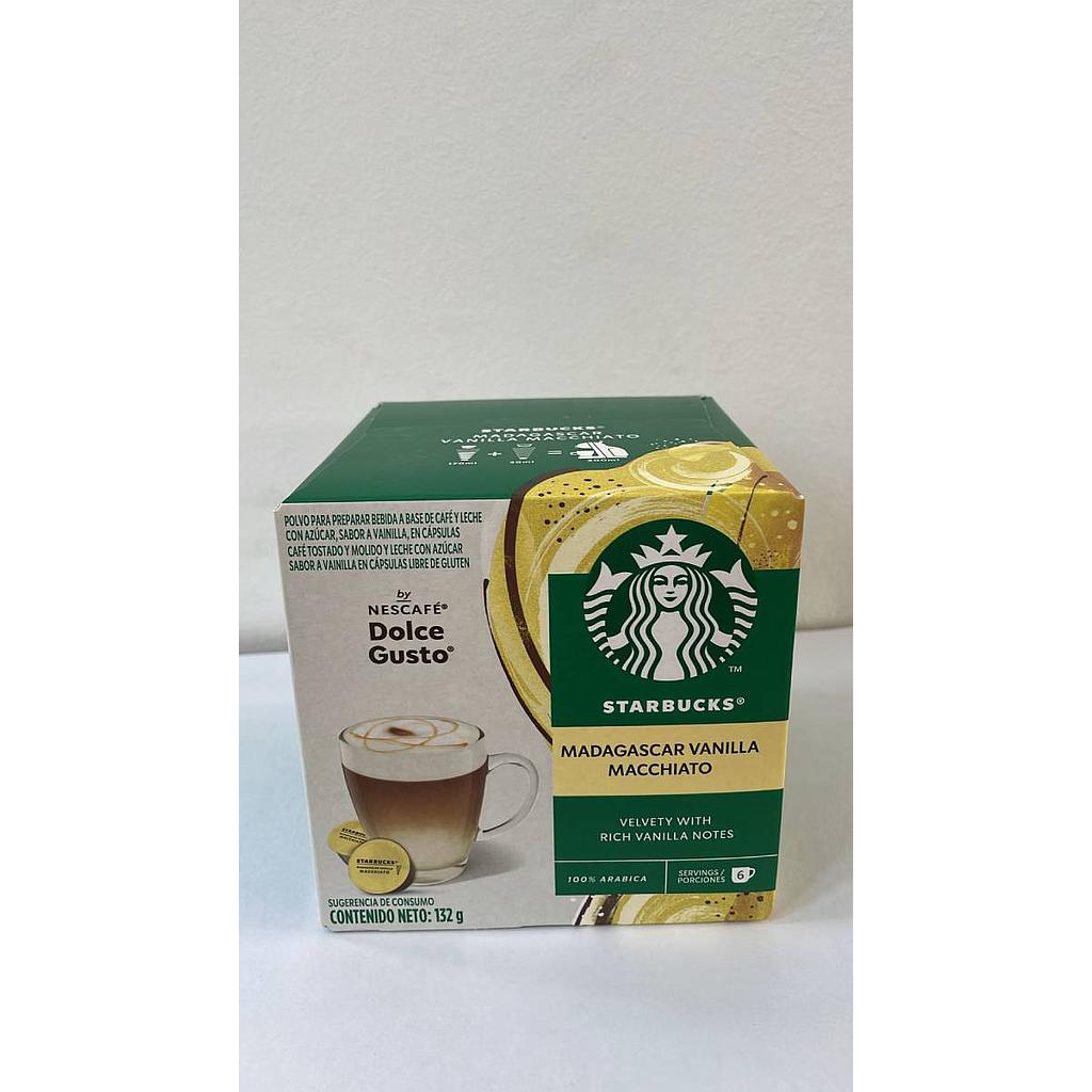 NESCAFE DOLCE GUSTO STARBUCKS MADAGASCAR VAINILLA MACCHIATO 132 GRAMOS