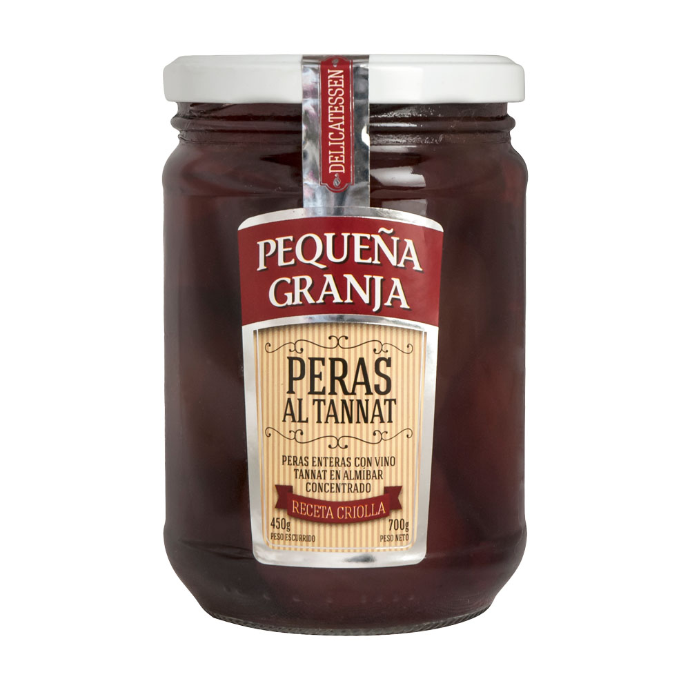 PERAS AL TANNAT PEQUEÑA GRANJA  700 GRAMOS