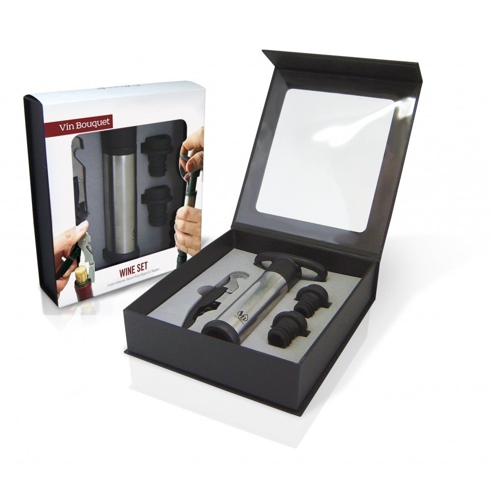 SET 3 PIEZAS ACCESORIOS PARA VINO VIN BOUQUET