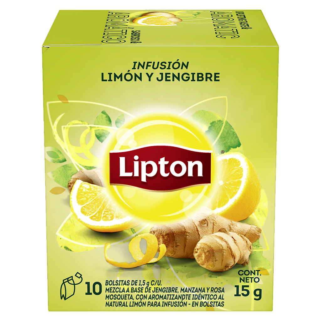 TE LIPTON LIMON Y JENGIBRE 10 SOBRES