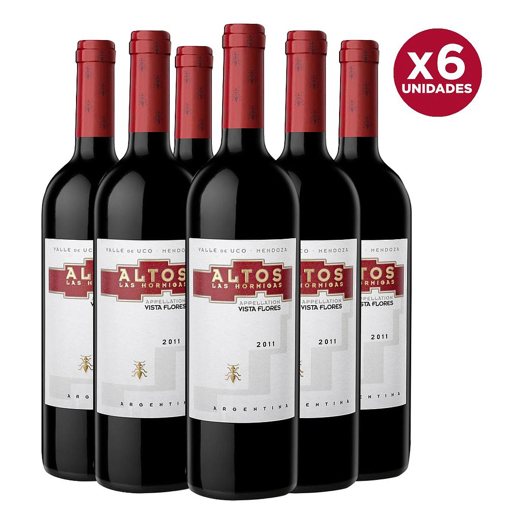VINO ALTOS LAS HORMIGAS VISTA FLORES MALBEC 2011 750 ML X 6