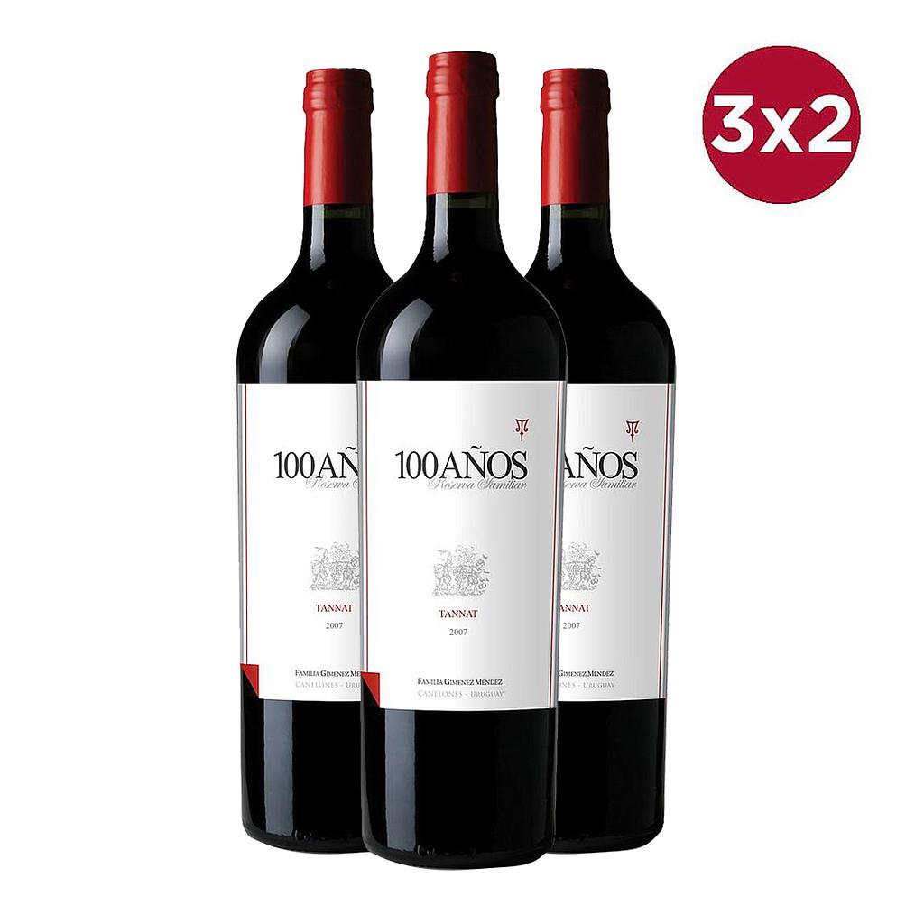VINO GIMENEZ MENDEZ 100 AÑOS RF TANNAT 750 ML 3X2