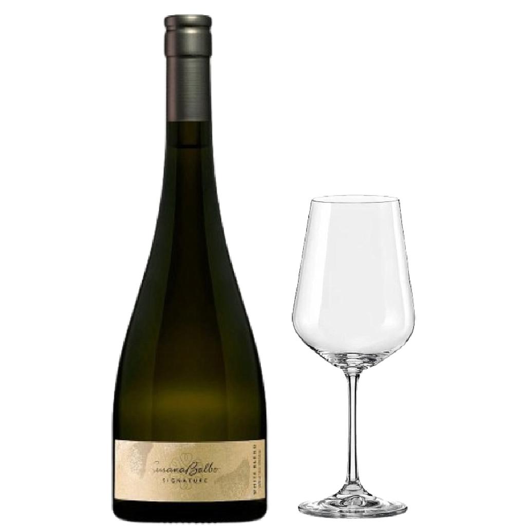 VINO SUSANA BALBO SIGNATURE WHITE BLEND 750 ML + COPA DE VINO SOPHIENWALD UNO DE OBSEQUIO