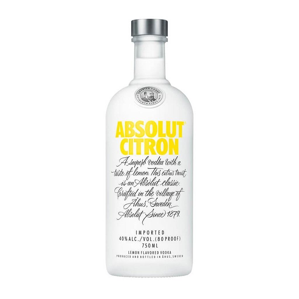 VODKA ABSOLUT CITRON 750 ML