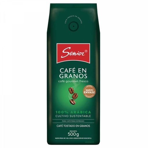 [34045] CAFE SENIOR SPRESSO EN GRANO PAQUETE 500 GRAMOS