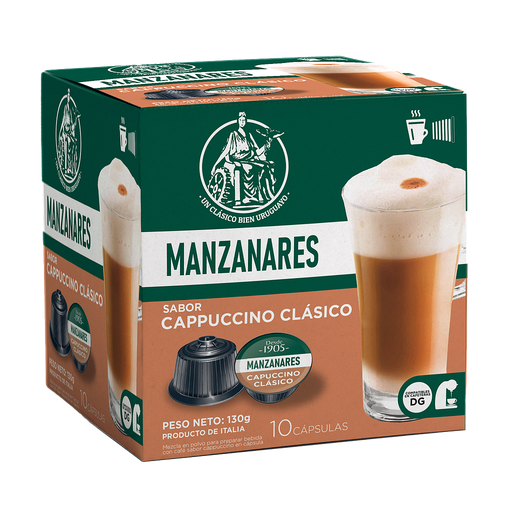 [35023] CAPSULAS MANZANARES CAPUCCINO 10 UNIDADES