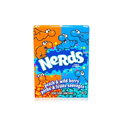 CARAMELOS NERDS WILD BERRY PEACH 46 GRAMOS