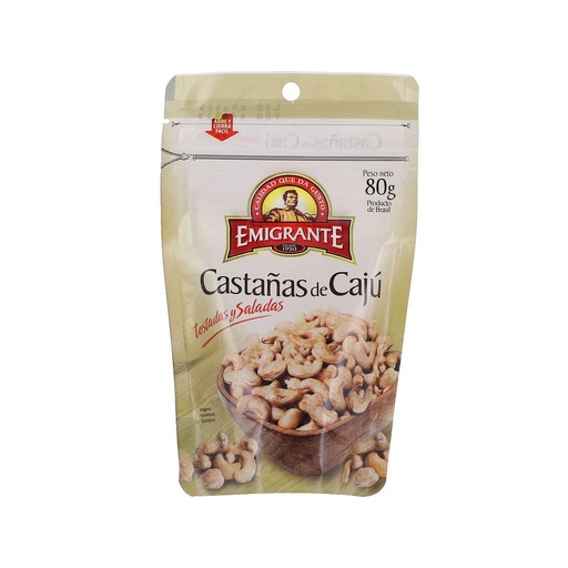 [853] CASTAÑA DE CAJU TOSTADA EL EMIGRANTE 80G