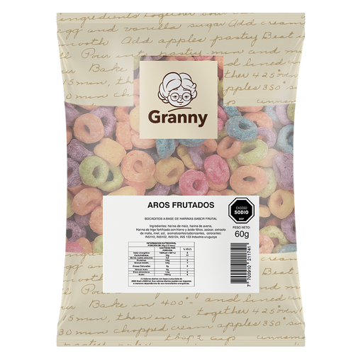 [35462] CEREALES DE MAIZ GRANNY ARITOS FRUTADOS 60 GR