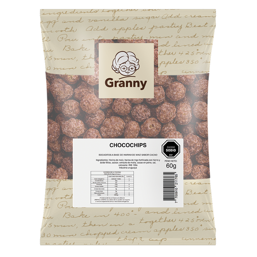 [35461] CEREALES DE MAIZ GRANNY CHOCO CHIPS 60 GR