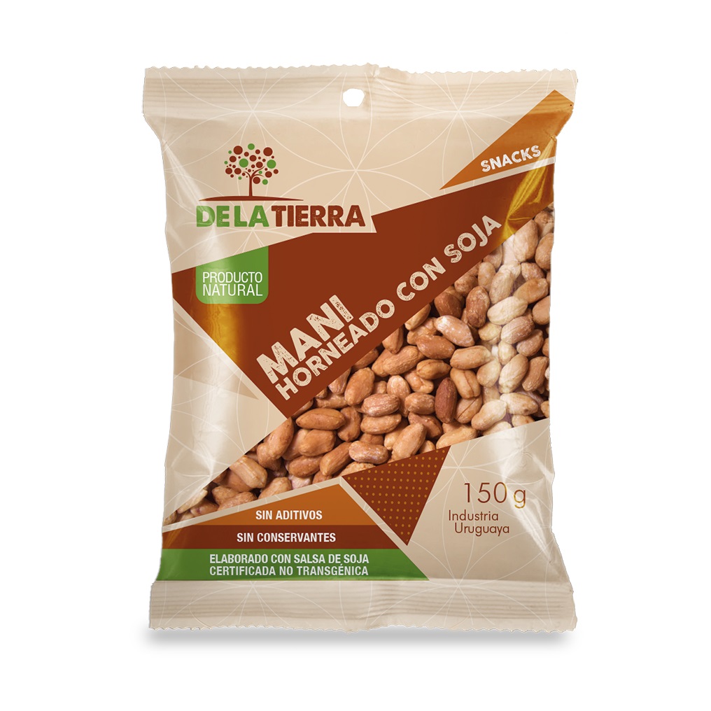 MANI HORNEADO CON SOJA DE LA TIERRA 150 GRAMOS