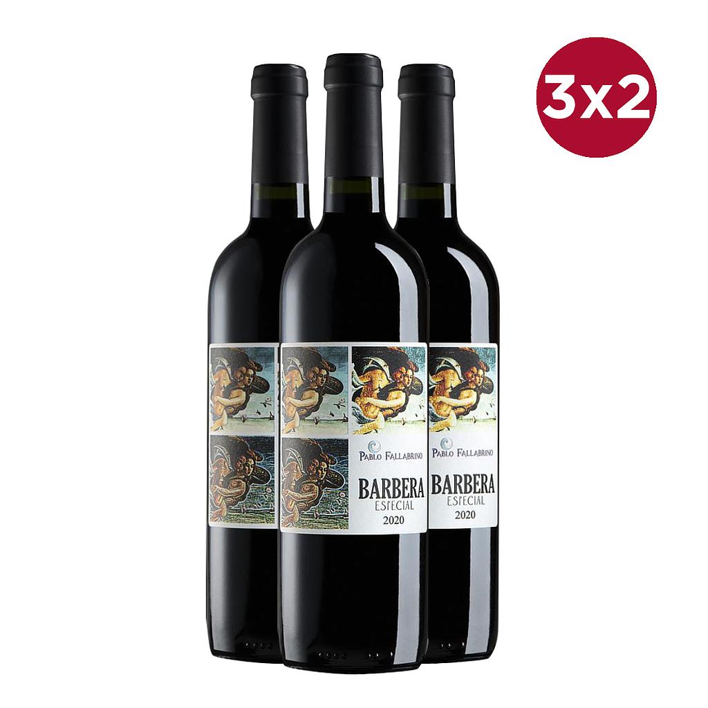 3X2 VINO PABLO FALLABRINO BARBERA