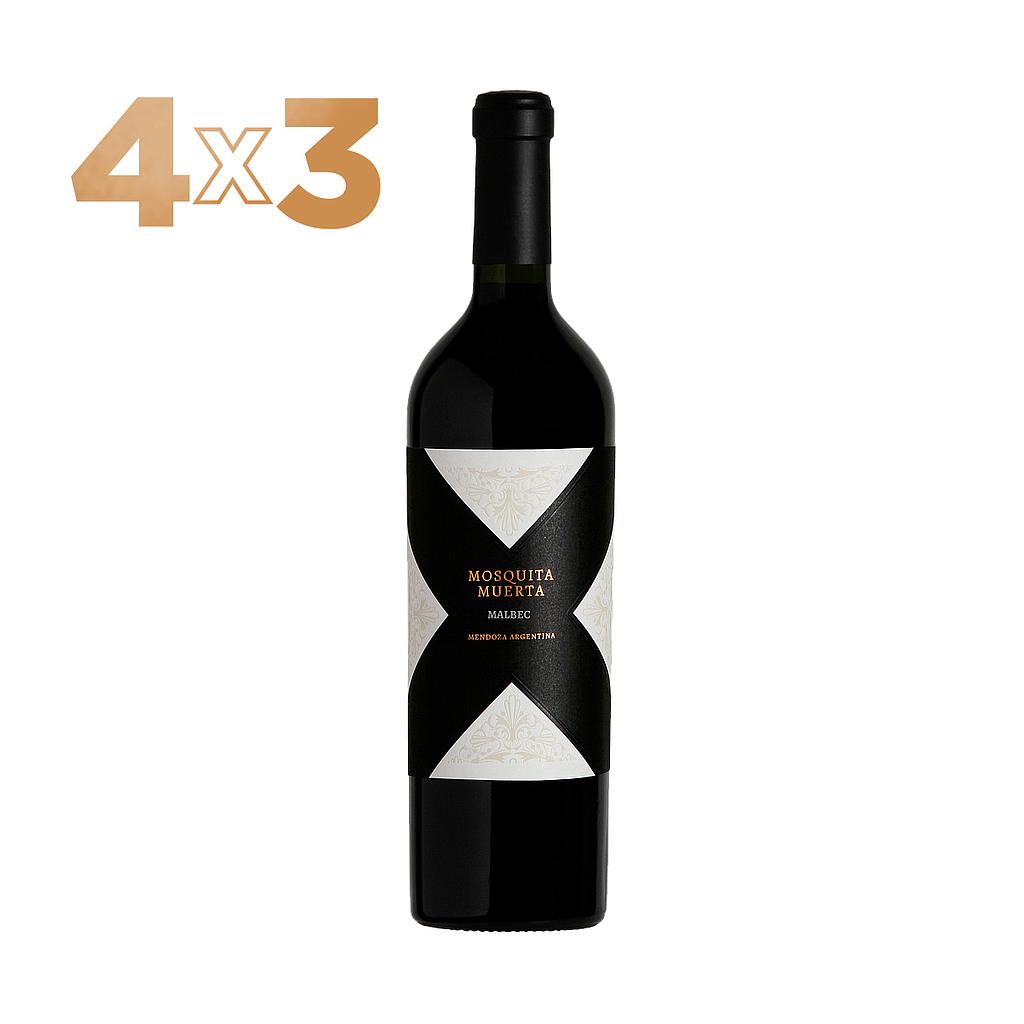 4X3 VINO MOSQUITA MUERTA MALBEC 750 ML