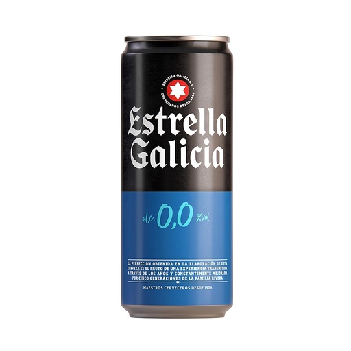 [601] CERVEZA ESTRELLA GALICIA 0.0% LATA 330 ML