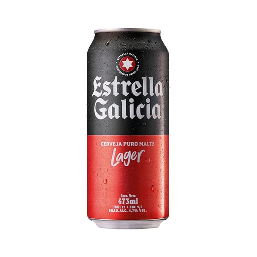 [3796] CERVEZA ESTRELLA GALICIA LATA 473 ML