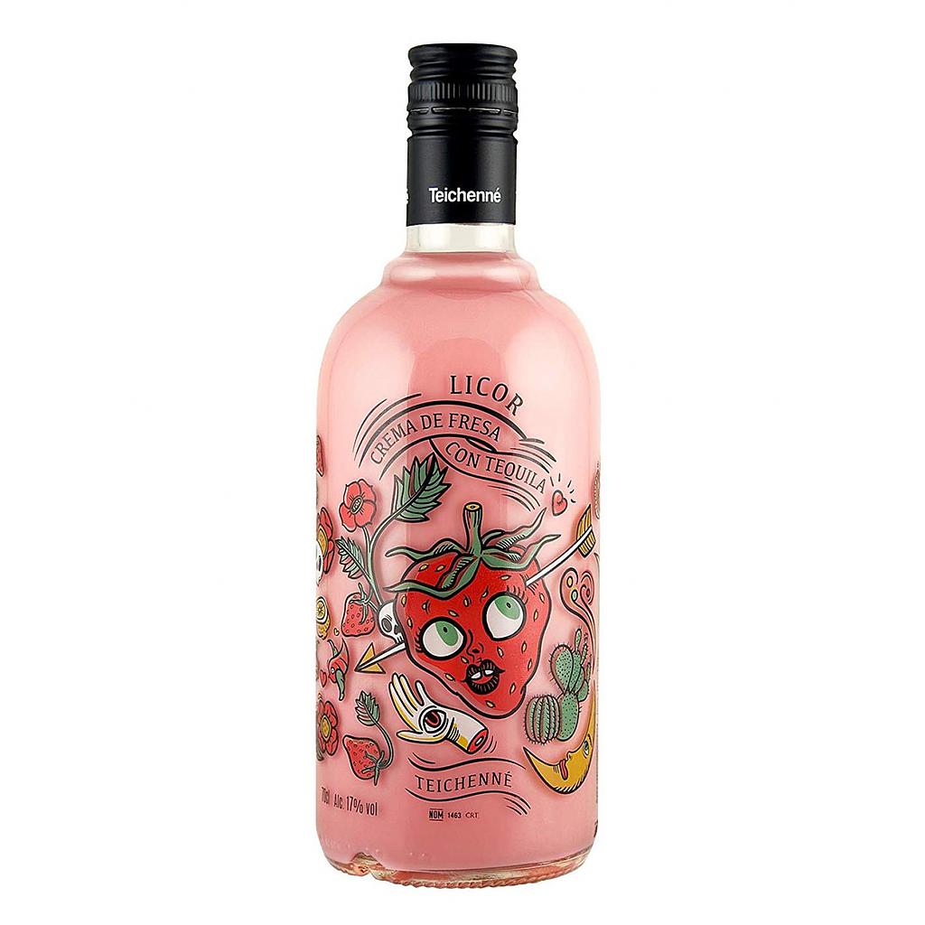 LICOR TEICHENNE FRESA CON TEQUILA 700 ML