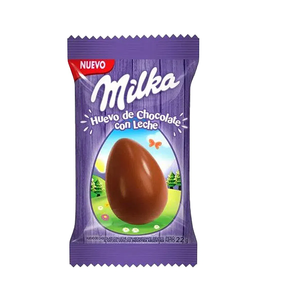 HUEVO DE PASCUA MILKA LECHE 22 GRAMOS
