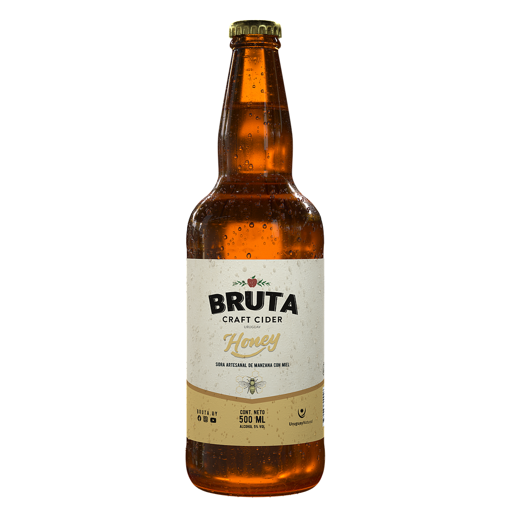 SIDRA ARTESANAL BRUTA MIEL 500 ML