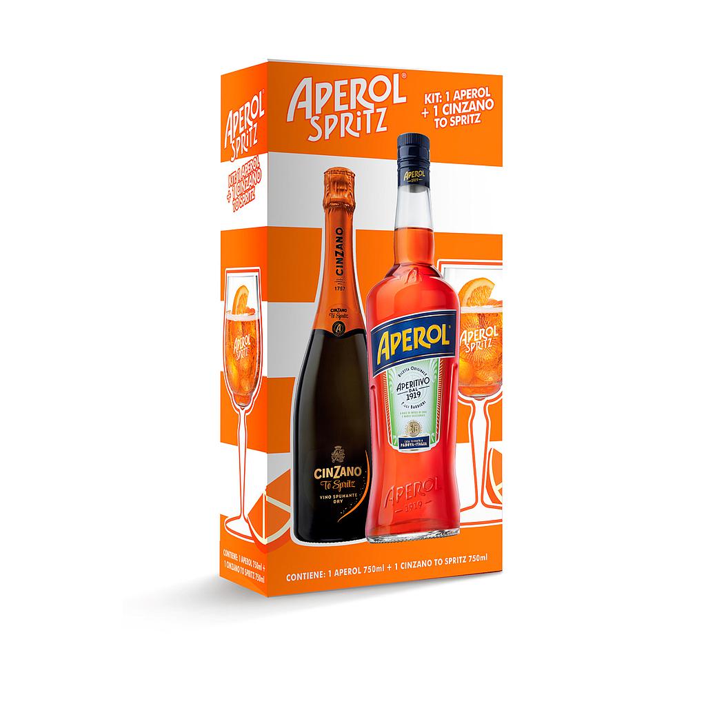 PACK APEROL SPRITZ (1 APEROL + 1 CINZANO TO SPRITZ)