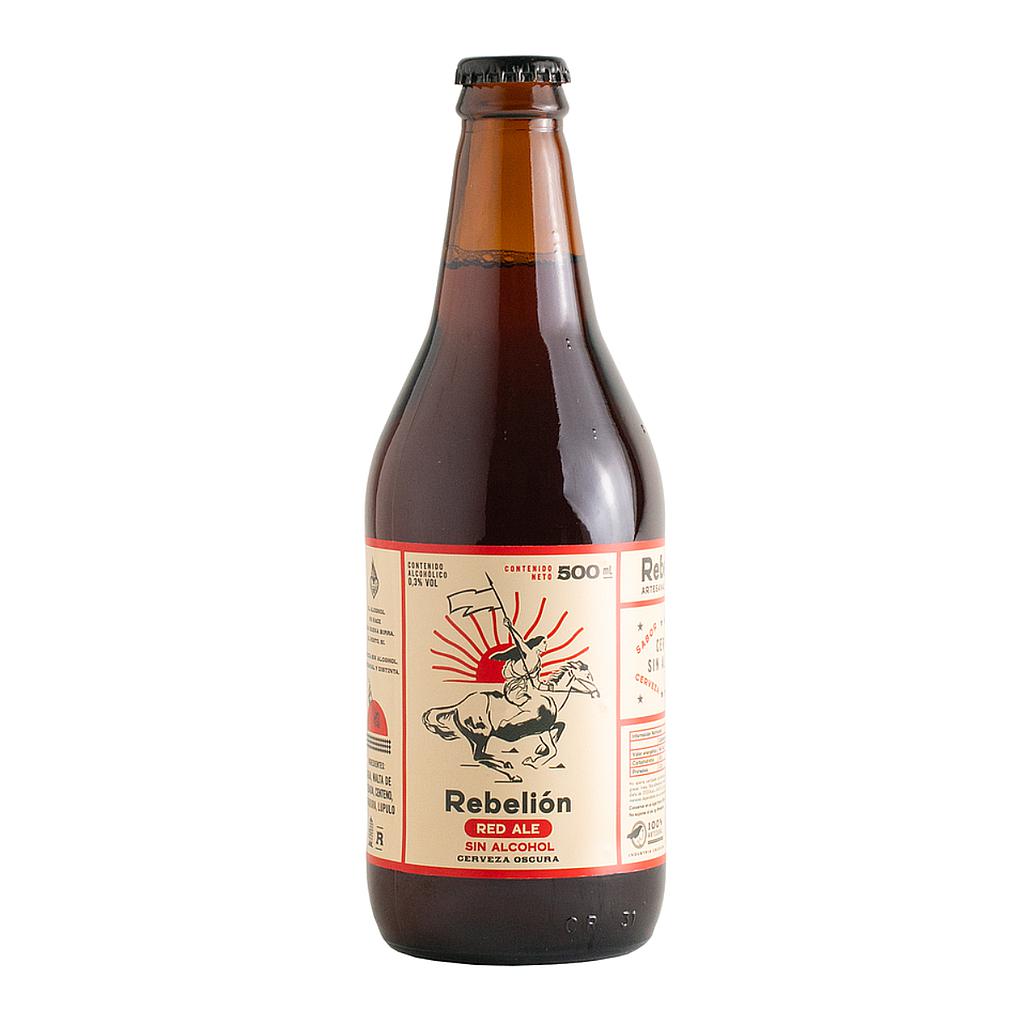 CERVEZA REBELION RED ALE SIN ALCOHOL 500 ML
