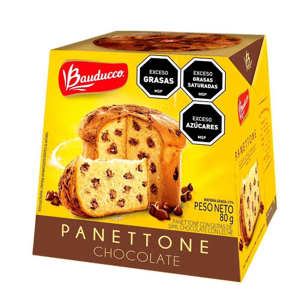 MINI PANETTONE BAUDUCCO GOTAS SABOR CHOCOLATE 80 GRAMOS