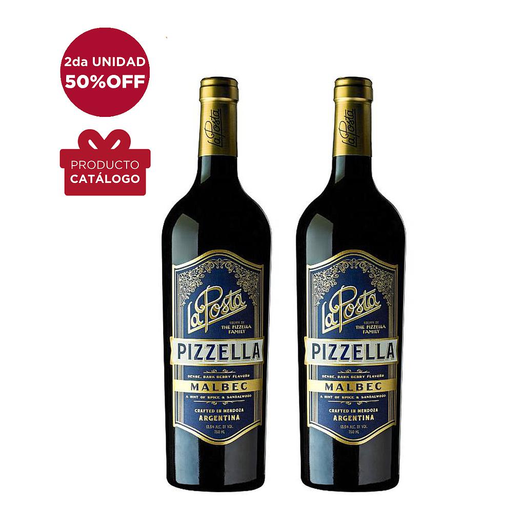 2DA UNIDAD 50% OFF VINO LA POSTA PIZZELLA MALBEC 750 ML