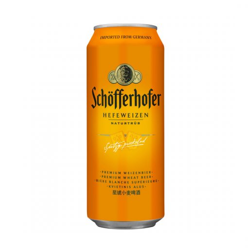 CERVEZA SCHOFFERHOFER HEFEWEIZEN LATA 500 ML