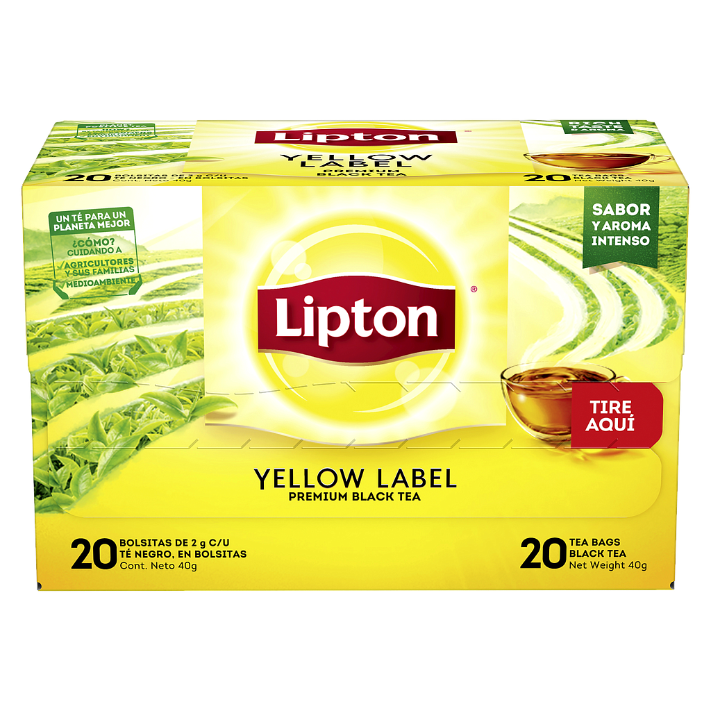 TE LIPTON YELLOW LABEL 20 SOBRES