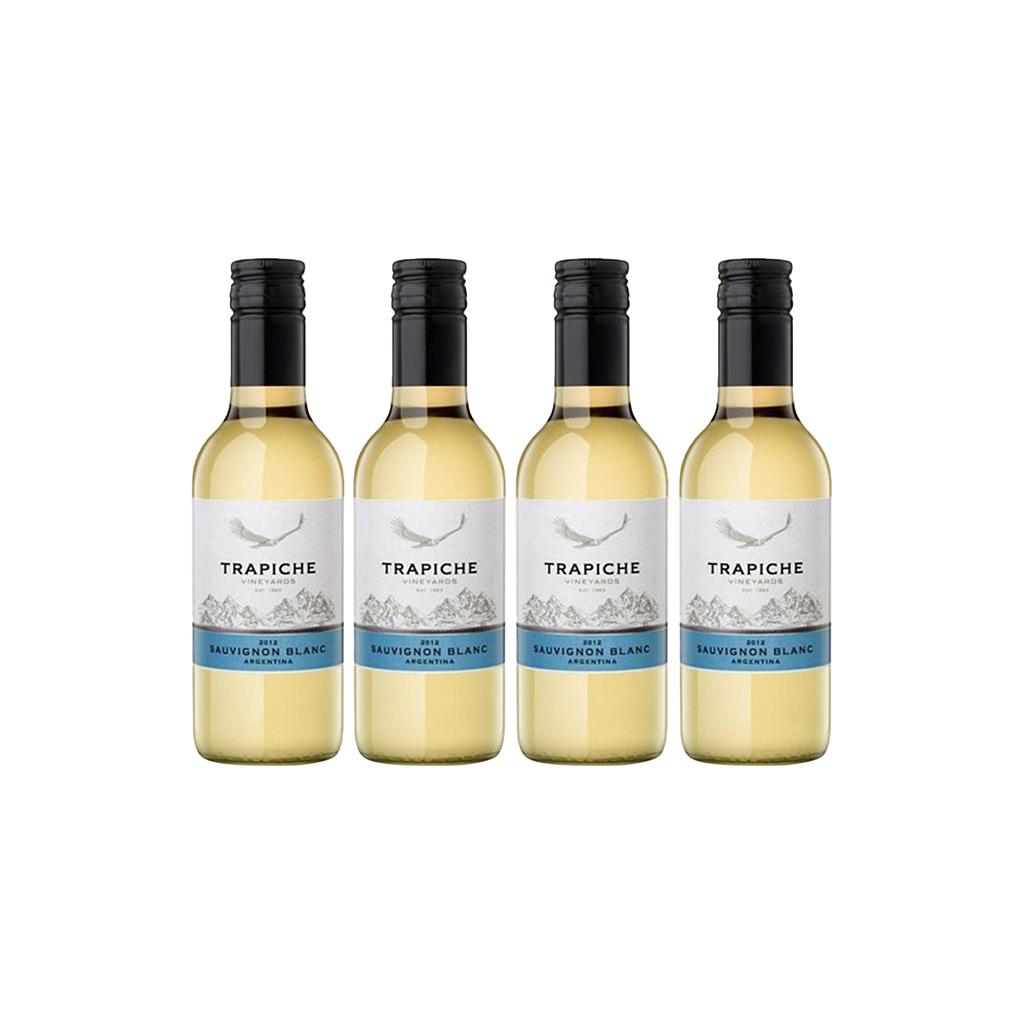 PACK VINO TRAPICHE SAUVIGNON BLANC 187ML X4