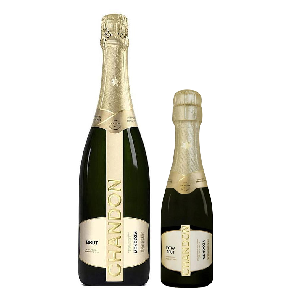 ESPUMOSO CHANDON BRUT DORADO 750 ML + CHANDON BRUT 187 ML DE OBSEQUIO