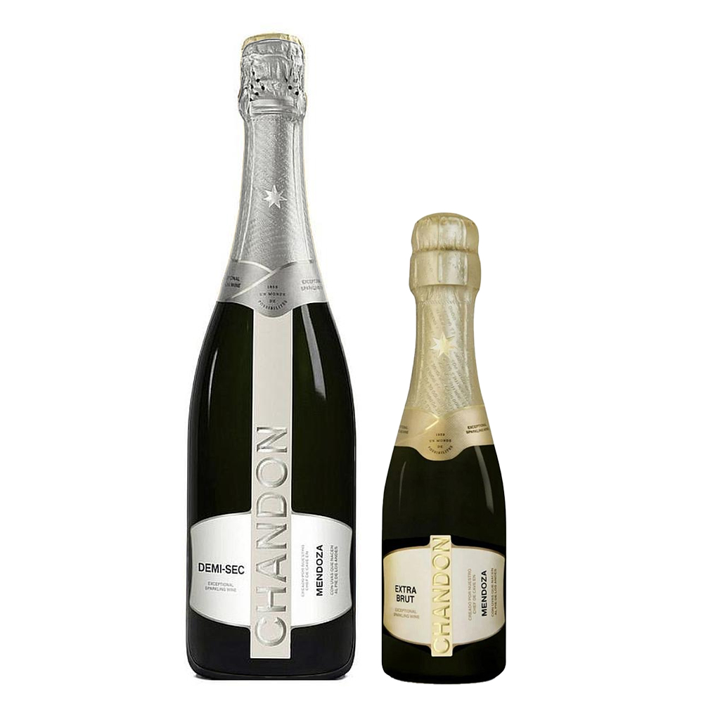 ESPUMOSO CHANDON DEMI SEC 750 ML + CHANDON BRUT 187 ML DE OBSEQUIO
