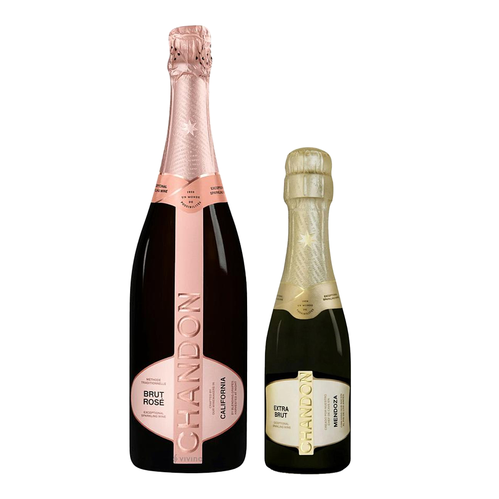 ESPUMOSO CHANDON ROSE 750 ML + CHANDON BRUT 187 ML DE OBSEQUIO