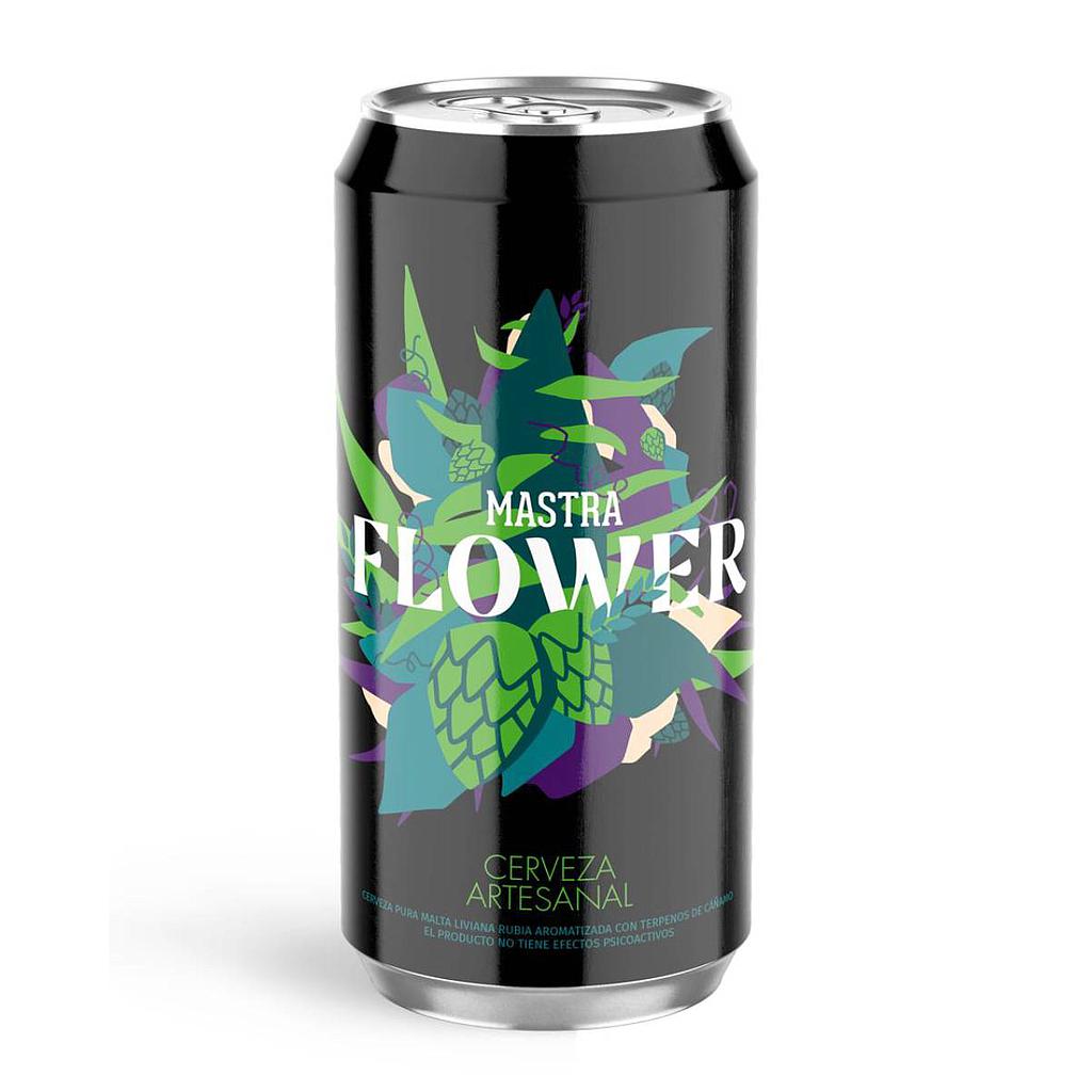 CERVEZA MASTRA FLOWER LATA 473 ML