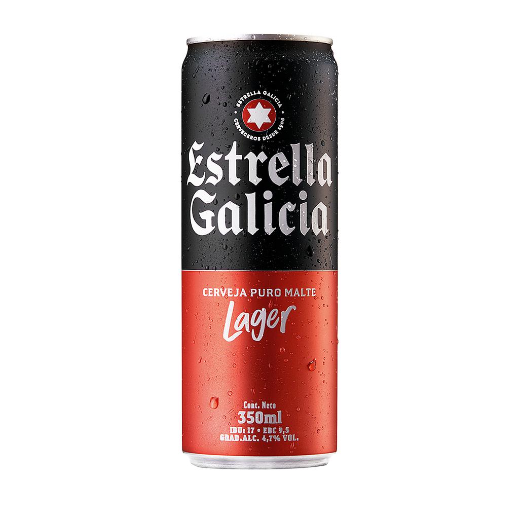 CERVEZA ESTRELLA GALICIA LATA 350 ML