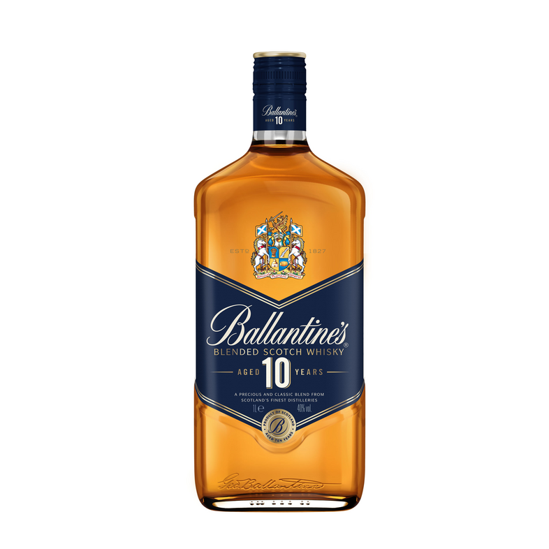 WHISKY ESCOCES BALLANTINES 10 AÑOS 1 LITRO