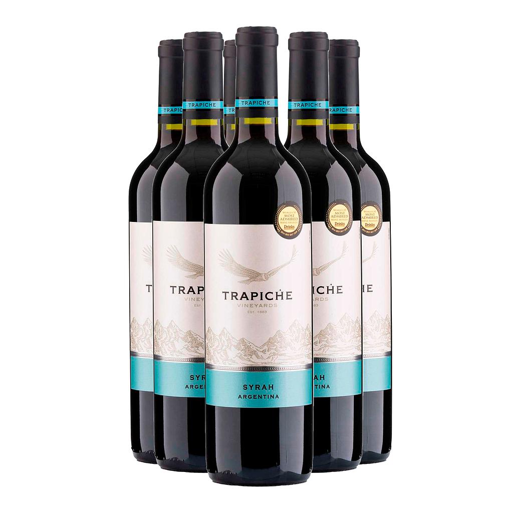 VINO TRAPICHE SYRAH 750 ML X 6