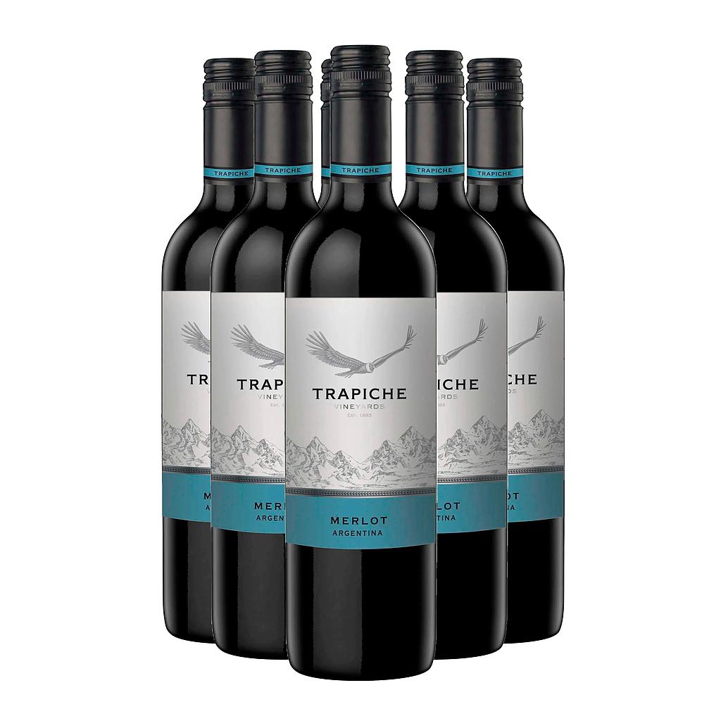 VINO TRAPICHE MERLOT 750 ML X 6