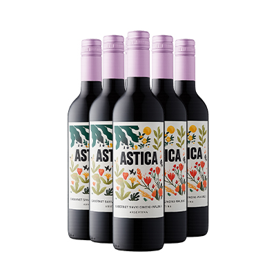 VINO ASTICA CABERNET MALBEC 750 ML X 6