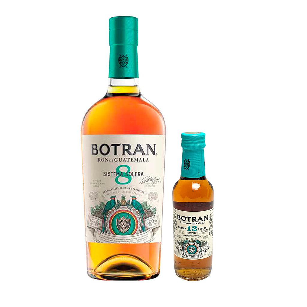 RON BOTRAN 8 AÑOS 750 ML + RON BOTRAN 12 AÑOS 200 ML
